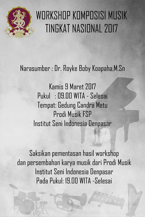 Workshop Komposisi Musik Tingkat Nasional 2017