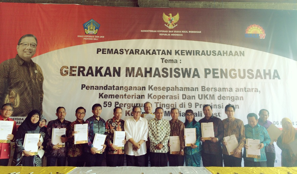 Kerjasama MoU Menkop dengan 59 Universitas