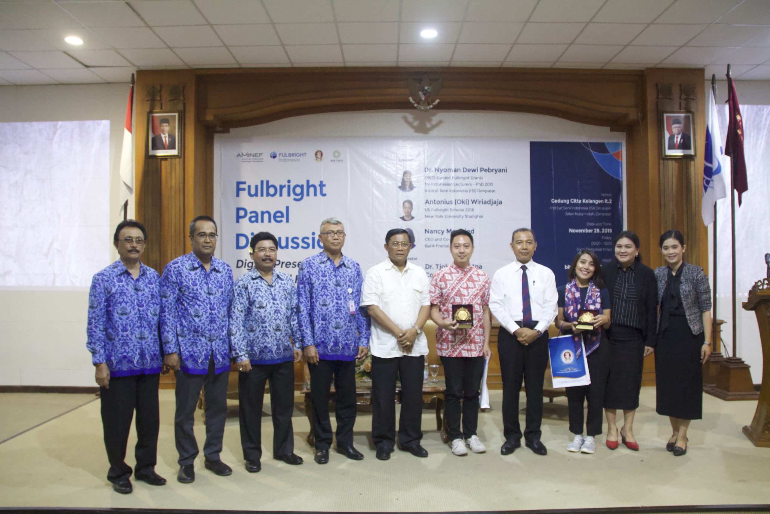 ISI Denpasar Beserta AMINEF Gelar Fulbright Panel Discussion