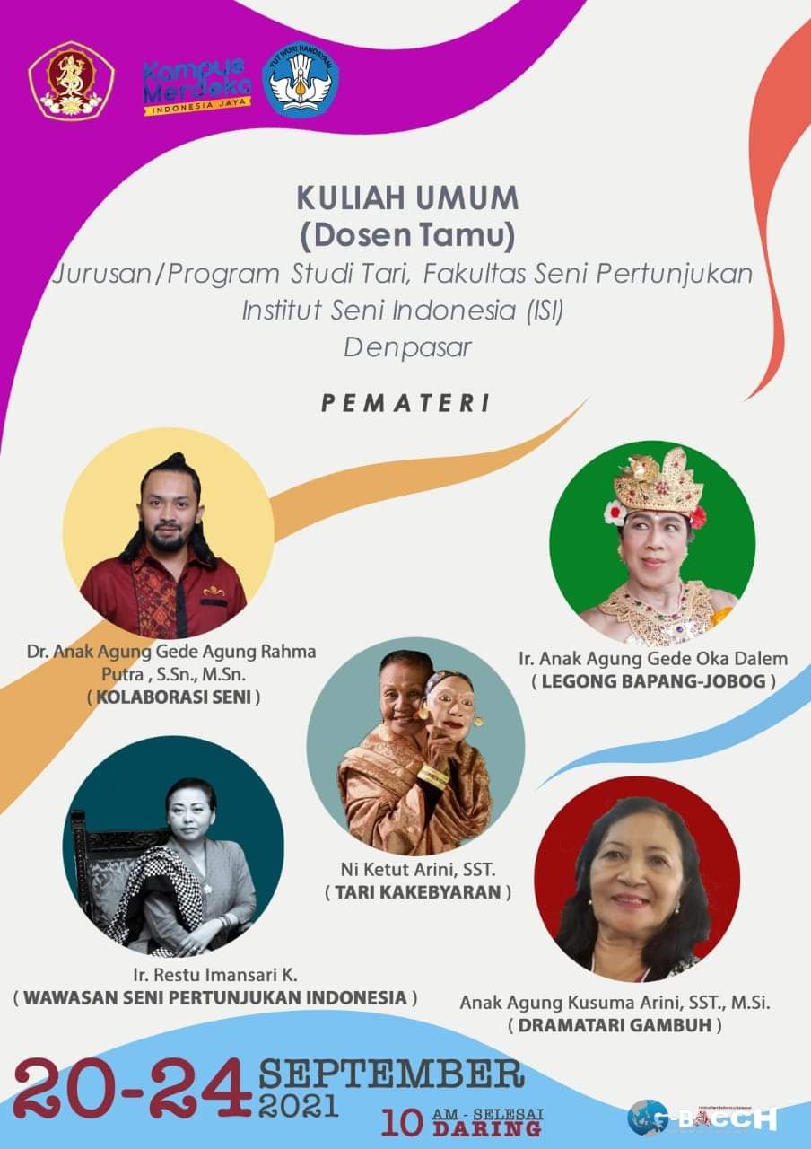 Kuliah Umum (Dosen Tamu) Prodi Tari, Fakultas Seni pertunjukan ISI Denpasar