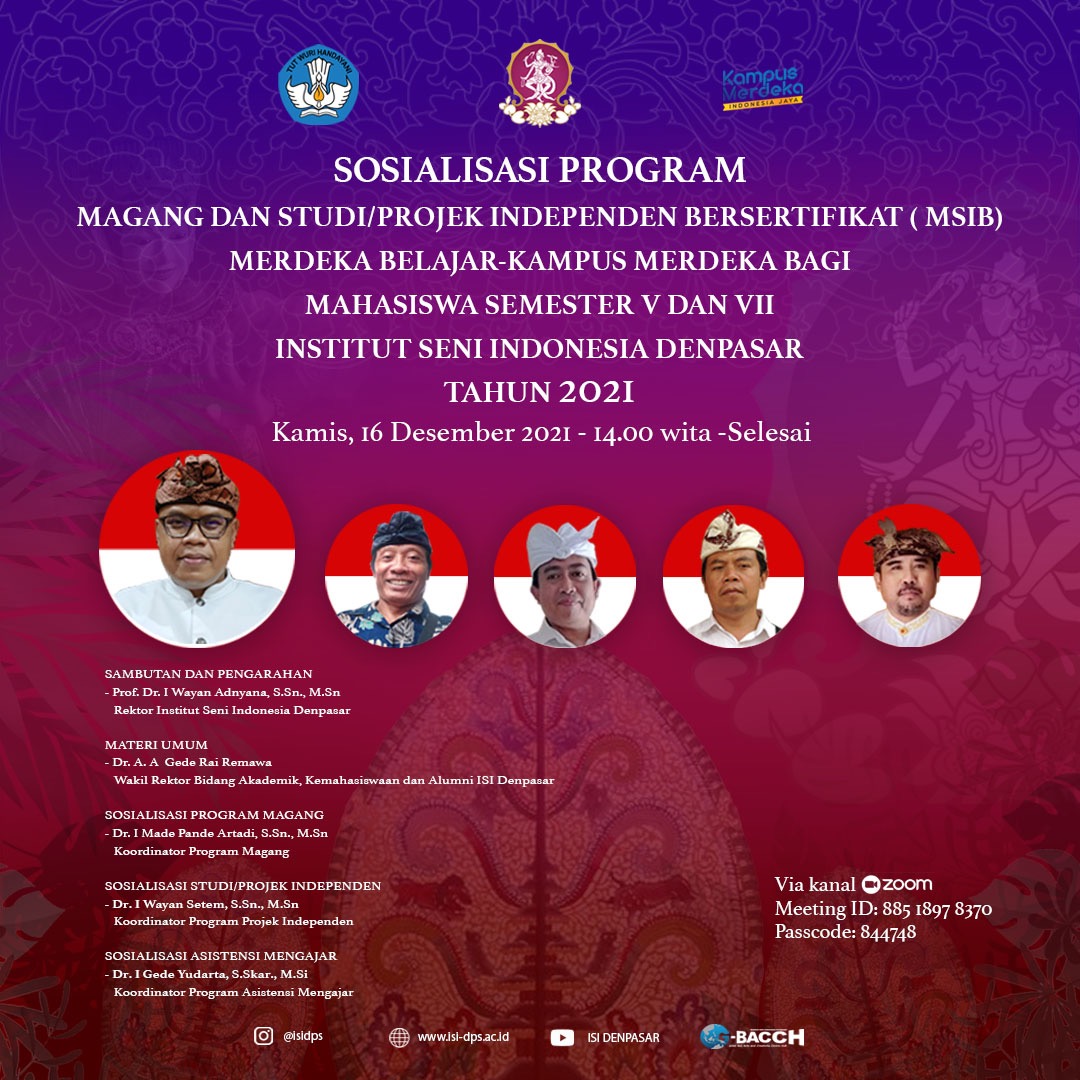 Sosialisasi Program Magang Dan Studi/Projek Independen Bersertifikat (MSIB)