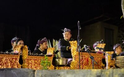 Garapan Tabuh Prodi Karawitan ISI Denpasar Iringi Pergelaran Bhakti Widya Kahuripan